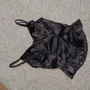 Black corset style top